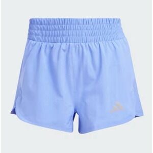 Adidas womens Small ClimaCool Racer Pacer 3" inseam training running shorts blue